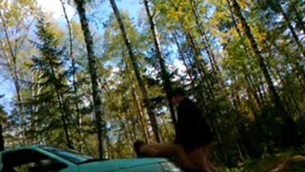 Russian prostitute gets banged outdoors
